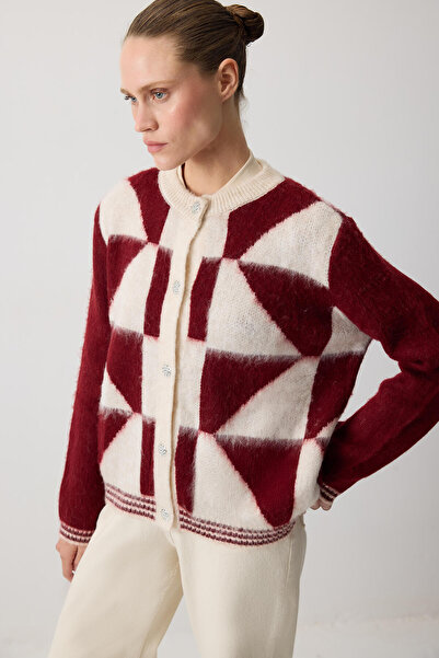 Touché Privé Block Color Knitwear Cardigan