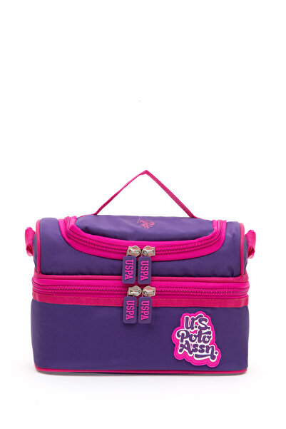 U.S. Polo Assn. Girl's Purple Double Compartment Lunch Box 50315109-Vr038