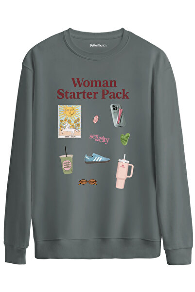 BetterThanCo Pachet de pornire pentru femei cu imprimeu guler rotund supradim...