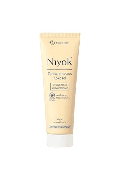 Niyok Vegan coconut oil toothpaste with lemongrass and ginger 75 ml