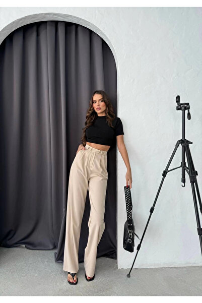 ZENGEZUR MALL Drnds Hooked Trousers Cream (162052) (Size: XL)