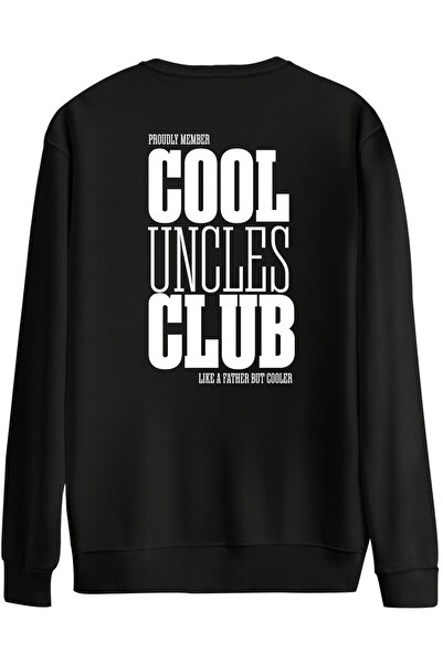 BetterThanCo سويت شيرت Cool Uncles Club مطبوع برقبة دائرية قصة فضفاضة