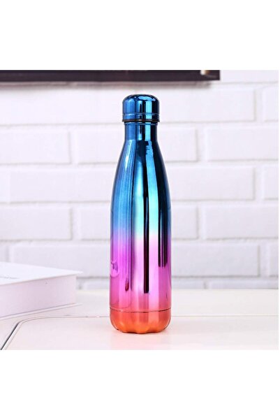 zola Metal thermos, 500 ml, shockproof, 27x7 cm, blue/pink/yellow