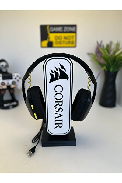 Butik 3d Baskı Corsaır Tasarımlı Ledli Kulaklık Tutucu