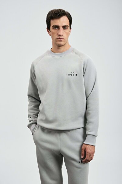 Kocamanlar Ayakkabı Lufian 112030186 Sıgma Men's Sweatshirt Gray