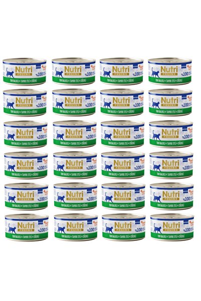 Nutri Feline Ton Balıklı, Tavuk Etli ve Ciğerli Mousse Tahılsız Kedi Konserve...