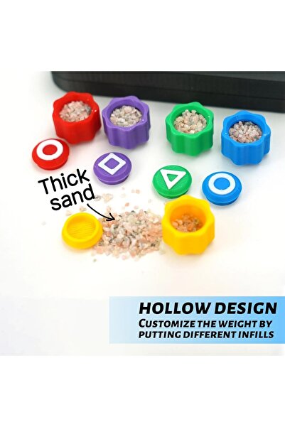 Flippy Gonggi Traditional Korean Game - (Squid Game style), 5-piece Multicolor Set, Black Box