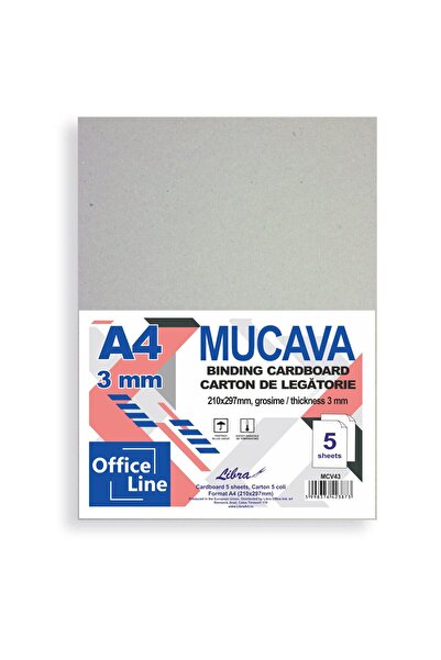 Libra Binding board / Cardboard A4 3 mm thick set of 5 sheets