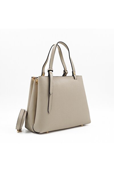 Posete Fagaras Martine Leather Purse - Beige, Casual Bag Made of Genuine Leather, Handbag, Bags