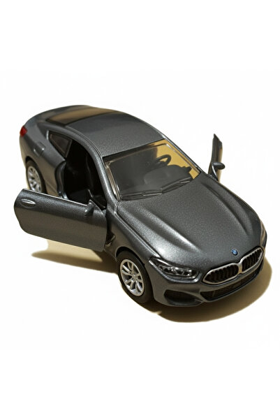 Vision XXI BMW 8 Series Coupe, Diecast Metal Model Car, 1:32, Spring Mechanism, 12 cm, Gray