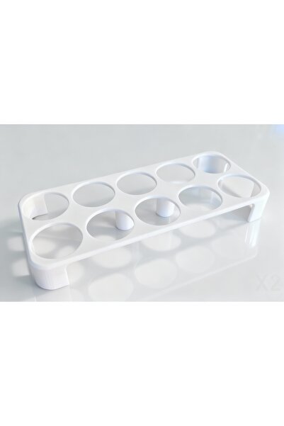 Famira Trading Refrigerator Door Inner Egg Holder (Set of 2) – 10 Egg Organizer Shelf Organizer Stand