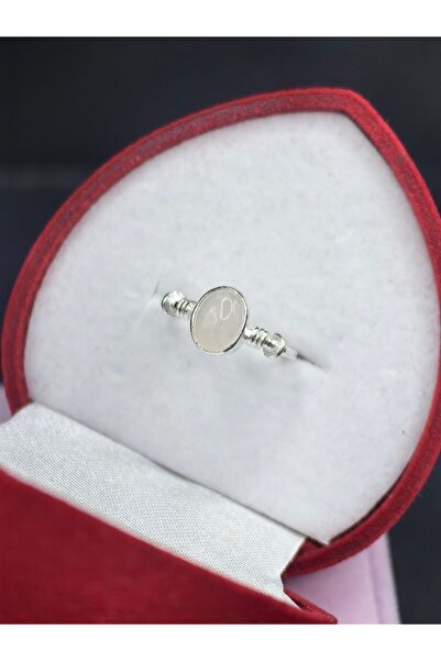 argint 925 ROSE QUARTZ RING