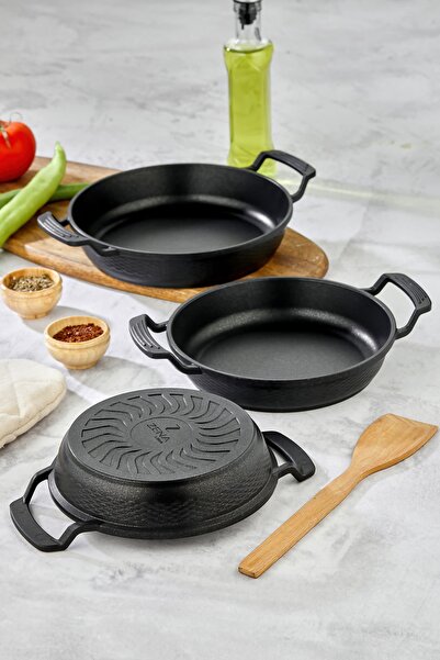 ZenaLiora ZENA LİORA 3’LÜ TİTANYUM SAHAN TAVA SETİ 18-20-22CM