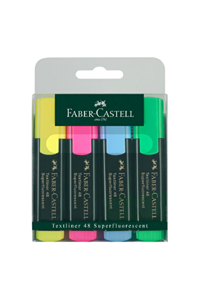 Faber Castell Textliner 48 Superfluo - 4 Color Wallet
