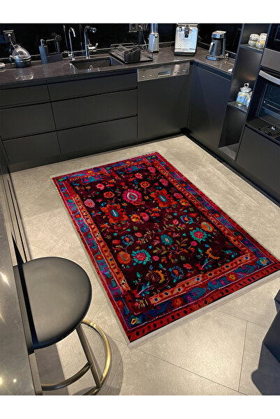 Rugs Modern Halı Mira Vintage Çok Renkli Geleneksel Temalı Dokuma Taban Yıkan...