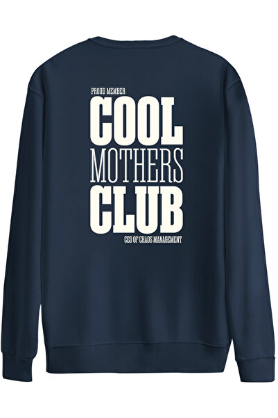 BetterThanCo سويت شيرت Cool Mothers Club مطبوع برقبة دائرية قصة فضفاضة