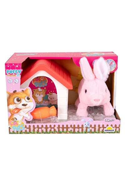Puffy Friends Jucarie de plus interactiva Noriel Iepuras cu casuta