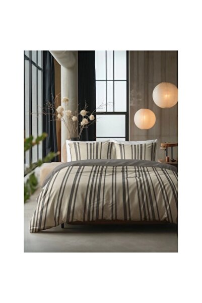 Sleeptime Set de lenjerie de pat Pure Linear Sand, 3 bucăți (pilotă 200x220, 2 fețe de pernă 60x70)