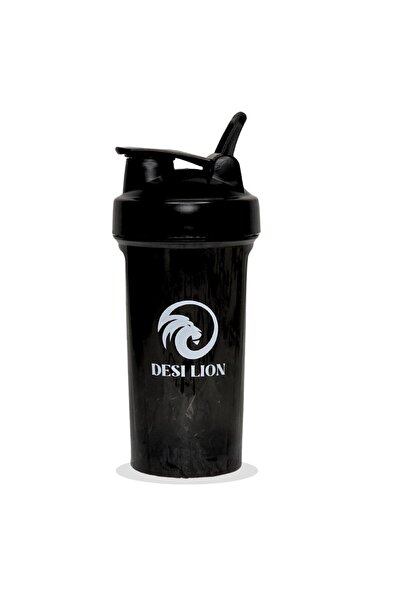 DESI LION Protein Shaker Bottle with Blender Ball – Leakproof Smoothie & Gym Supplement Mixer Cup