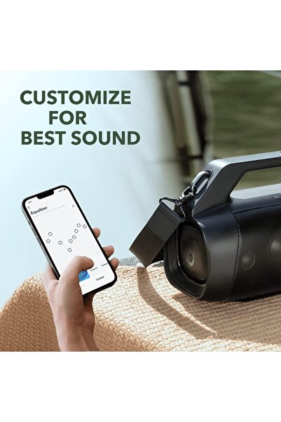 Anker Soundcore Motion Boom Plus IP67 Outdoor Speaker with 80W Stereo Sound, Black