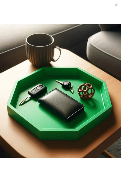 3DAKSESUAR Octagonal Key and Wallet Tray
