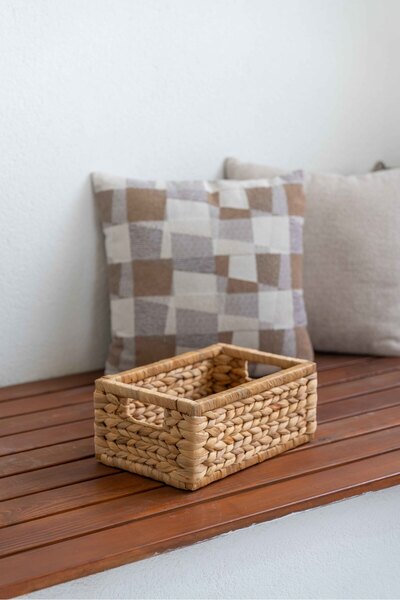 KaiHome منظم سلة مستطيل الشكل من الخيزران - سلة تخزين متعددة الأغراض / منظم ذو مظهر طبيعي