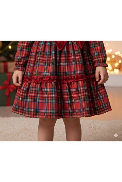 Baby Rose New Year's Concept Dress with Big Bow (2-3-4-5 Years Old)