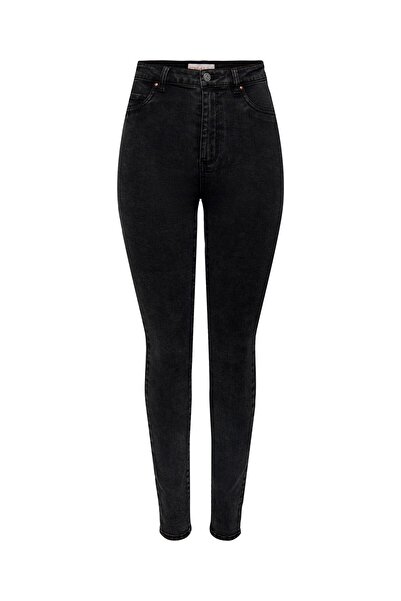 ONLY Onlrose Hw Skinny Dnm Gua256 Noos Women's Black Pants - 15315352
