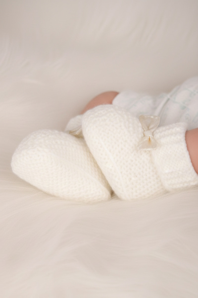 LilJoy Baby Girl Booties New Knitwear Warm Booties 0-3 Months