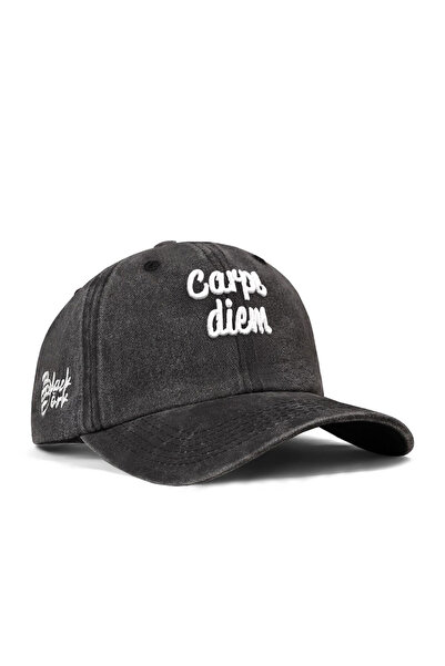 BlackBörk Șapcă neagră de baseball vintage brodata Carpe Diem