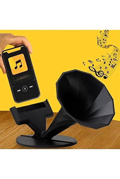 ebuuconcept Telefon Pasif Hoparlör Ses Yükseltici Stand – Vintage Gramofon Ta...
