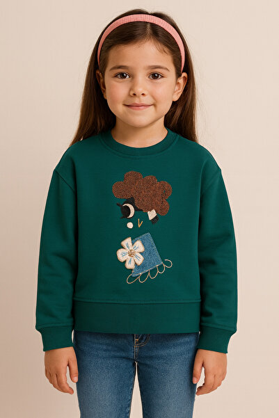 MAYORAL Girl's Embroidered Sweatshirt