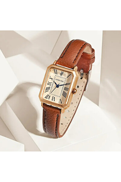 set.up Retro Minimal Square Dial Women's Wristwatch