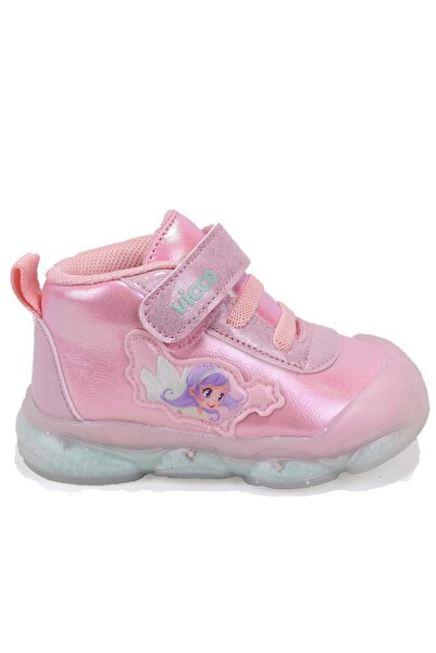 Vicco Gemini 946B25K445 Powder Orthopedic Lighted Baby Girl Sports Boots