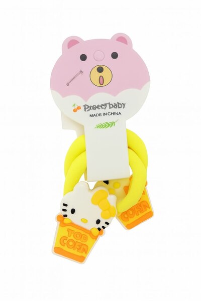 Shiklik Slatki set gumene kopče sa Hello Kitty figurom za devojčice (2 komada)