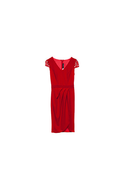 TINKA Fashion Short red dress