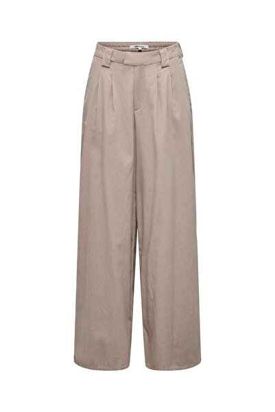 ONLY Onlsvea-Nessa Mw Cord Wide Pant Cc Tlr Women's Brown Trousers - 15351309