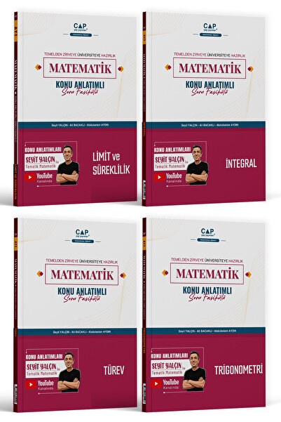 Çap Yayınları Matematik Limit Süreklilik Türev İntegral Trigonometri Soru Fasikülü Seti 2026
