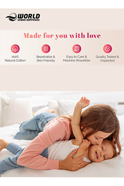 Eworld King Size Microfiber Fitted Bedsheet with Deep Pocket, Breathable & Washable