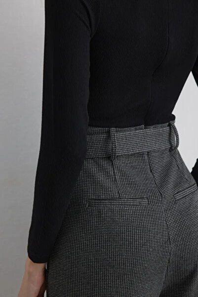 Gusto Beli Belted Viscose Jumpsuit - Black