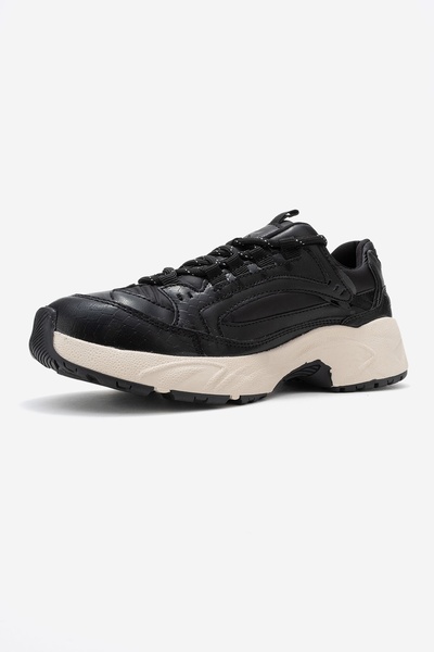 LuviShoes Letty Black Print Scuba Women's Sneakers