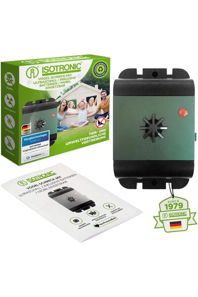 Pest x Defend Aparat cu Ultrasunete Portabil Anti Păsări - ISOTRONIC Birds Re...