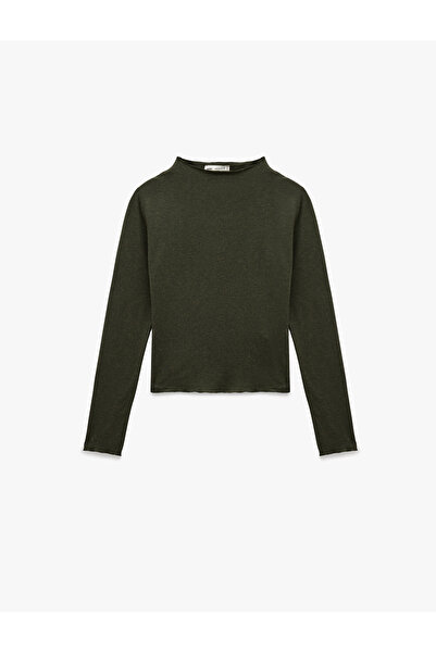 Koton X Sima Tarkan - Μπλούζα με μακρύ μανίκι από μείγμα μαλλί προβάτου ελαφριά ψηλός λαιμός