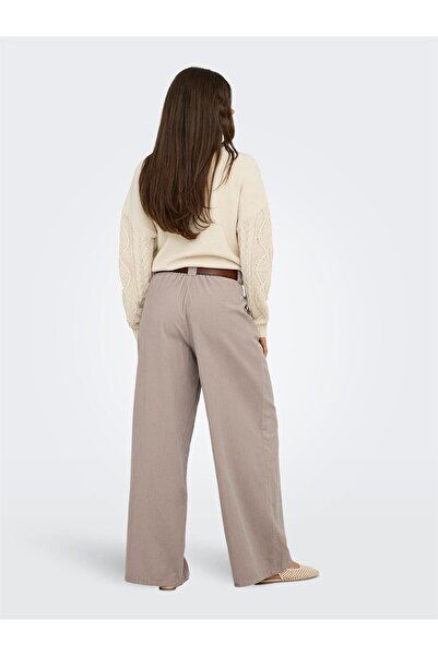 ONLY Onlsvea-Nessa Mw Cord Wide Pant Cc Tlr Women's Brown Trousers - 15351309