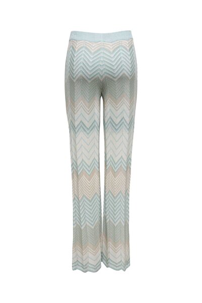 ONLY Onlalvira Life Mw Glitter Pant Knt Women's Gray Trousers - 4787778