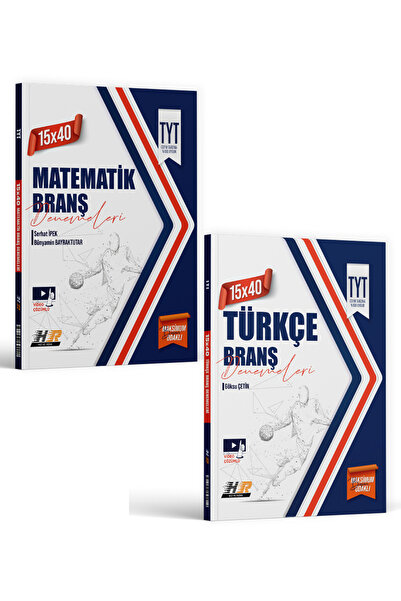 Hız ve Renk Yayınları TYT Türkçe ve Matematik 15 x 40 Branş Denemeleri Seti 2026