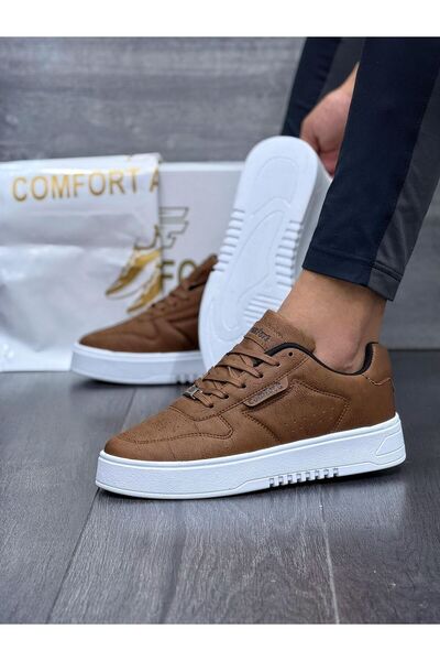 ORVIO Group Faux Leather Casual Men's Sneaker Shoes