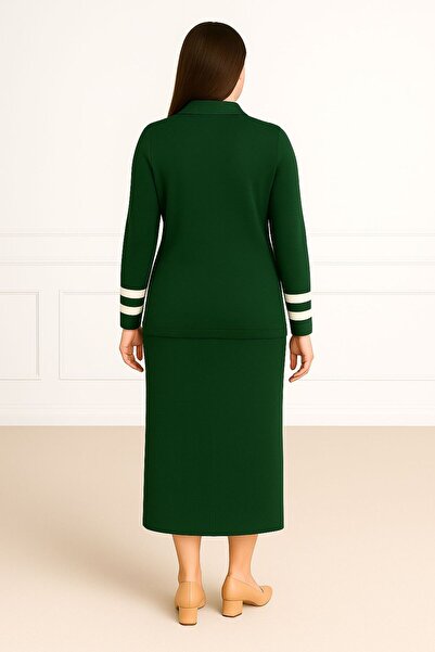 MAY MARA Women's Comfortable Fit Jacket and Skirt 2-Piece Knitwear Set