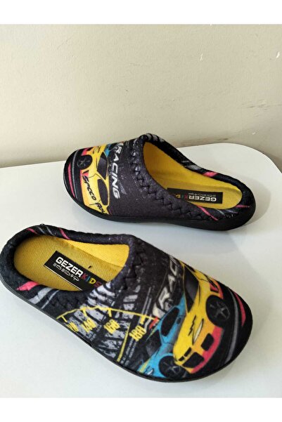 GEZER Children's House Slippers with Car Figures