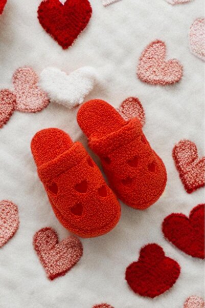 SWORD Winter Women's House Slippers | Small Heart Embroidered | Non-Slip Base